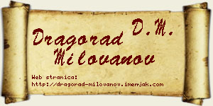 Dragorad Milovanov vizit kartica